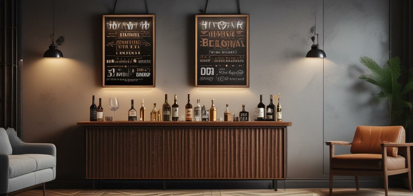 Wall art for home bar